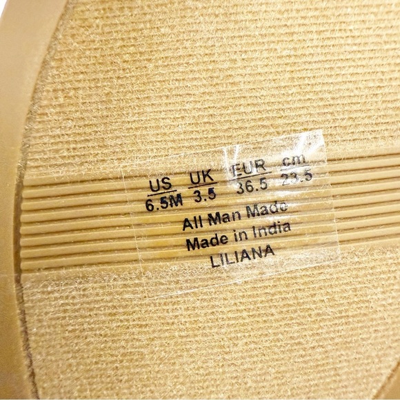 NWT Naturalizer Cremebrulee Fallyn Faux Leather Slip On Thong Sandals, Size 6.5M - Picture 7 of 8